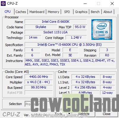 CPUZ 4.4Ghz 